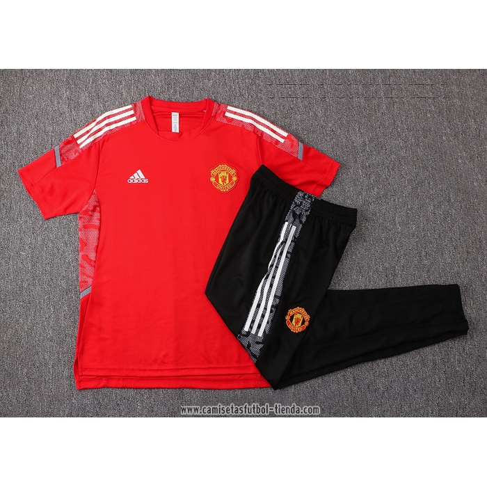 Chandal del Manchester United 2021 2022 Manga Corta Rojo
